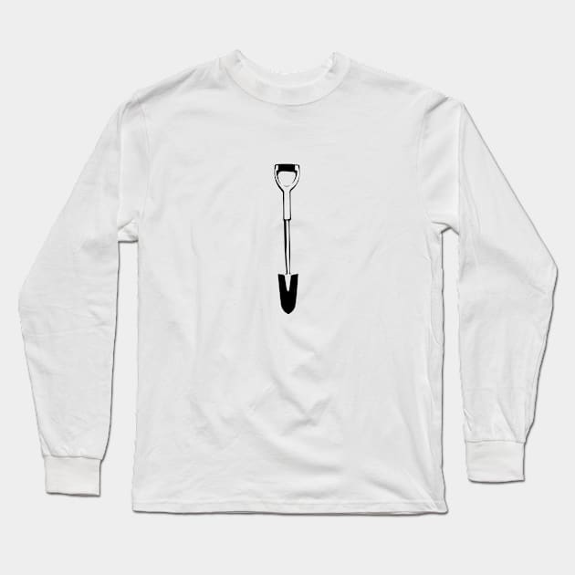 Treeplanting Shovel Spade Long Sleeve T-Shirt by johnstoncreative